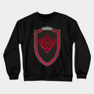 Spider Sigil Red (Shield Red Celtic Rope moonsilver rims Black Core) Crewneck Sweatshirt